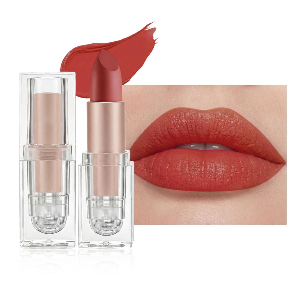 Hydrating Cream Lipstick - Maroon Lip Crayon for Women | Moisturizing, Smooth Application, Natural Finish, 06