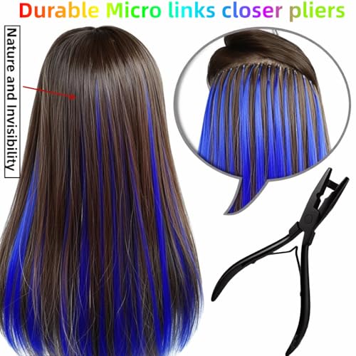 Professional Hair Extension Tool Kit with Pliers, Hooks, and Bead Needles