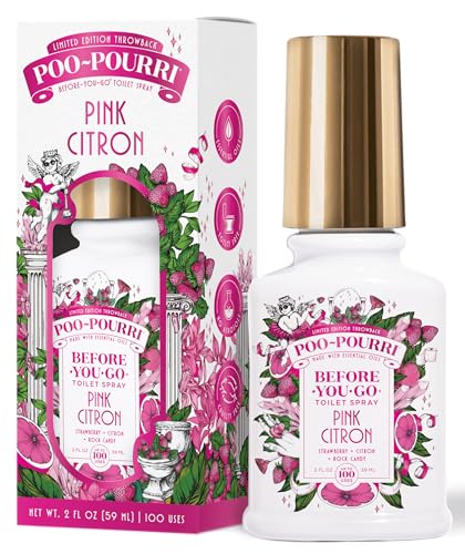 Poo-Pourri Toilet Spray, Pink Citron, 2 Fl Oz - Odor Deodorizer