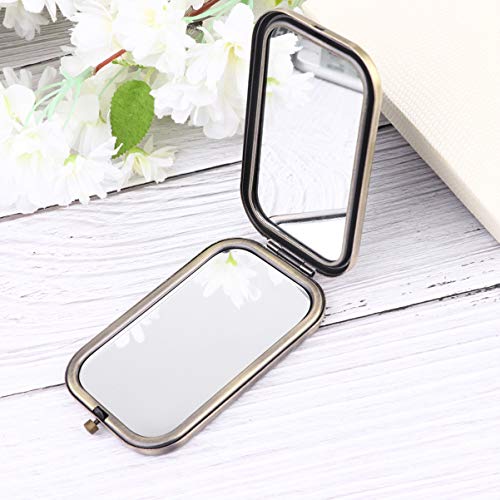Beaupretty Double-Sided Foldable Makeup Mirror - Compact Vanity & Travel Mirror for Women