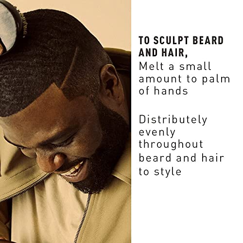 Bevel Beard Balm & Hair Pomade with Coconut Oil & Shea Butter - 3.4 Oz