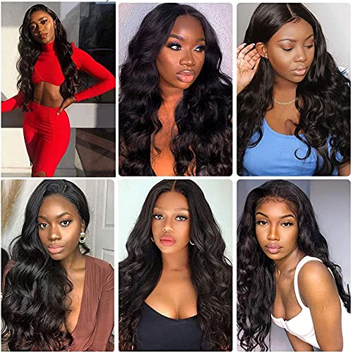 22 Inch Brazilian Body Wave Human Hair Bundle - 50g Natural Black Weave
