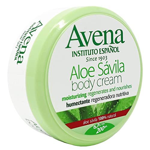 Avena Aloe Vera Body Cream 2-Pack - Moisturizing & Regenerating, 6.7 FL Oz Each