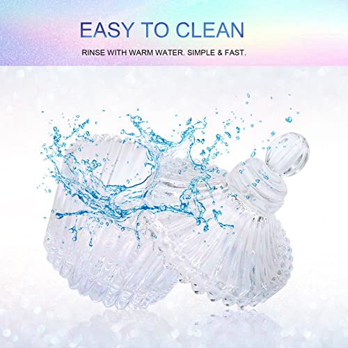 Large Monomer Dish with Lid for Acrylic Nails - Glass Cup