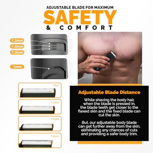 Brio Body Blade for Sensitive Skin, Compatible with Beardscape V1 & V2