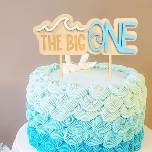 Beach Theme 1st Birthday Cake Topper - Surfer Decoration