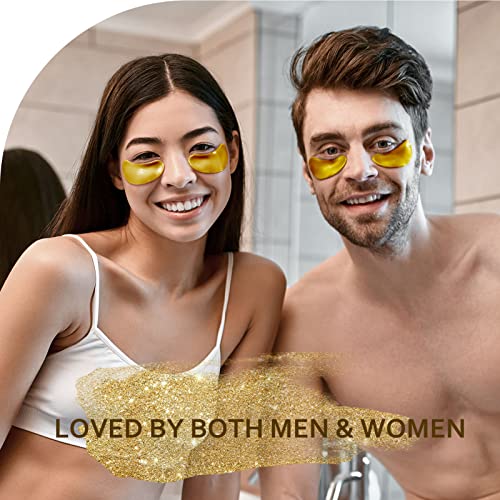 Taimand 24K Gold Under Eye Patches for Puffy Eyes & Dark Circles, Pack of 30 Pairs