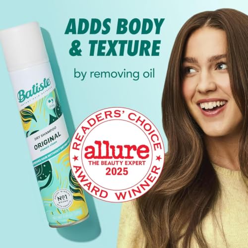 Batiste Original Dry Shampoo Pack of 2 - Classic Clean Scent, 3.81 oz