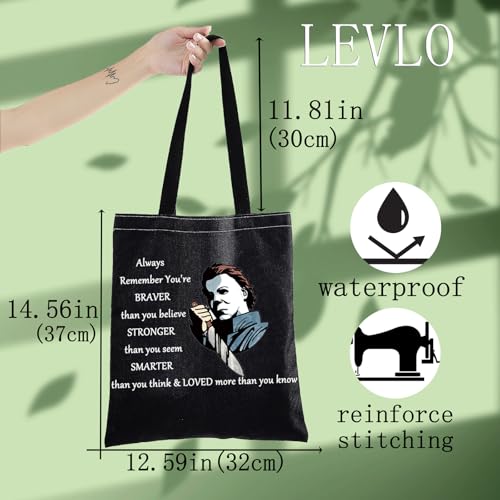 Michael Myers Makeup Bag Horror Movie Fans Gift LEVLO BT Zipper Pouch for Friends & Family