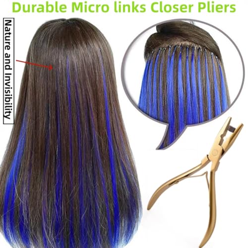 Hair Extension Tools Kit with Micro Bead Pliers, Hook and Loop Needle Set