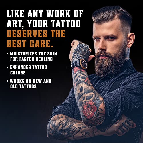 Viking Revolution Tattoo Care Balm 2 oz - Pack of 2 Natural Moisturizing Skin Ointment