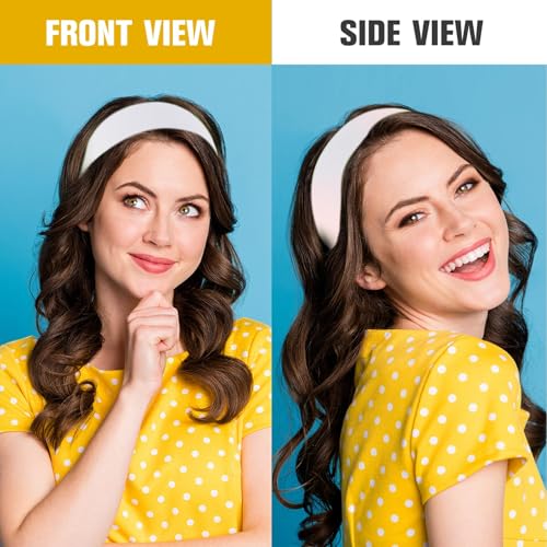 Hotop 30 Pcs Stretchy Sport Headbands for Women, Non-Slip Yoga Sweatbands