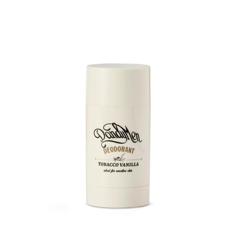 DandyMen Natural Deodorant for Men | Aluminum-Free | Long-Lasting Odor Protection | For Sensitive Skin | 75g (2.6 oz) (Tobacco Vanilla)