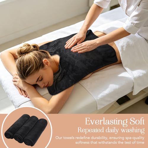 SINLAND Microfiber Esthetician Facial Towel with Breathing Slit, 70x50cm