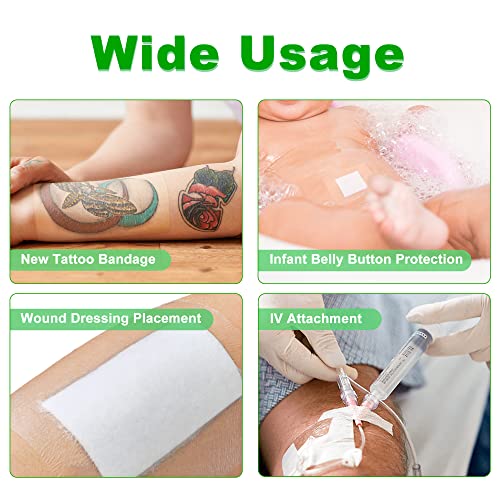 LotFancy Tattoo Aftercare Bandage, 2" x 13 Yards Roll, Waterproof,