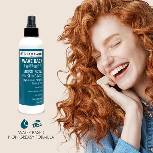 STAR CARE Lightweight Curl Enhancing Mist for Frizz Control, 8oz