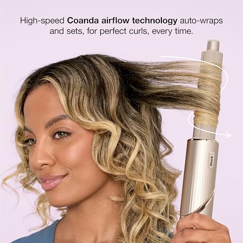 Shark FlexStyle | Air Multi-Styler & Drying System | Hair Dryer Brush for Blowouts with Coanda Auto- Wrap Curlers, Oval & Paddle Brush & Concentrator Attachment | Stone | HD430