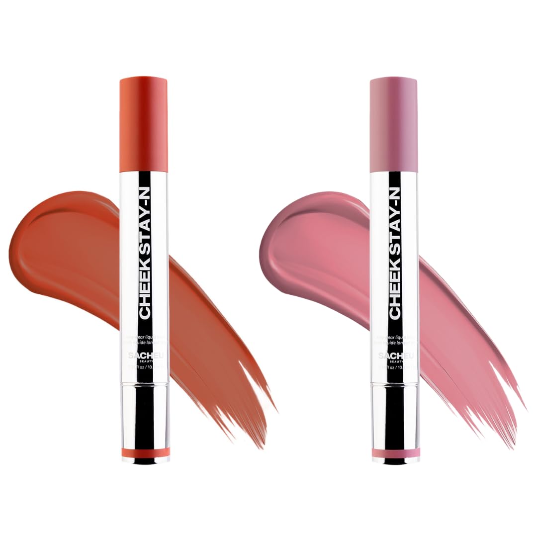 Sacheu Cheek Liquid Blush - High Pigment, Buildable Cream Formula for Radiant Cheeks | Long-Lasting, Flirty Shade
