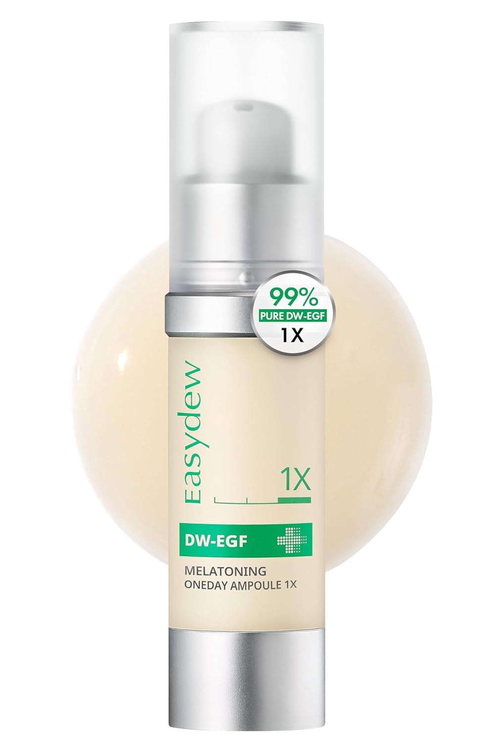 Easydew DW-EGF Melatoning Ampoule - Hydrating Dark Spot Serum with Niacinamide & Glutathione | 1.01 fl oz