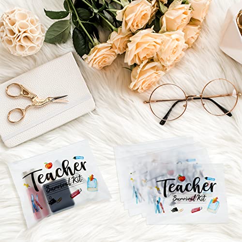 60 Pcs Teacher Appreciation Survival Kit Makeup Bags - Waterproof