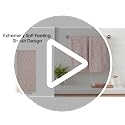 Artoid Mode 2-Piece Beige Pink Jacquard Hand Towels - 100% Cotton, Soft & Absorbent (13.7 x 29.5 Inch)