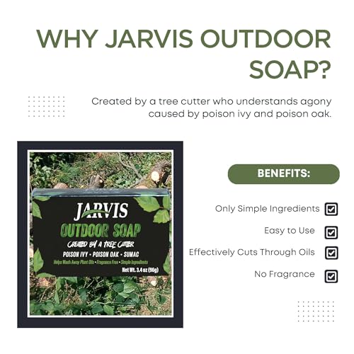 Jarvis Poison Ivy Soap Bar - 2 Pack for Fast Itch Relief & Soothing Rashes