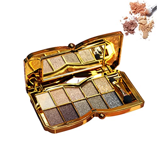 Impeccablery 10-Color Glitter Eyeshadow Palette - Long-Lasting Shimmer