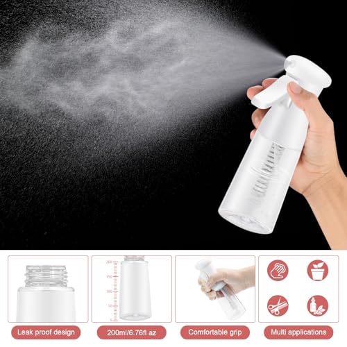 DUAIU Hair Oil Applicator Spray Bottle & Scalp Massager Set for Hair Care
