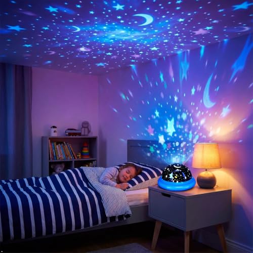Galaxy Star Projector Night Light for Kids - Color Changing Ceiling Lamp