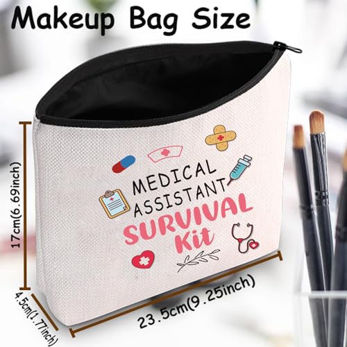 TSOTMO White Medical Assistant Survival Kit Cosmetic Bag