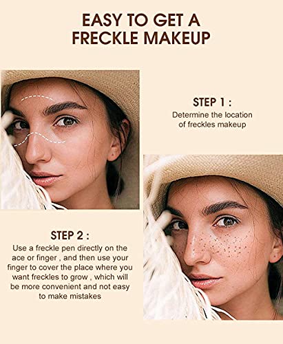 Freckle Pen 2 Pack - Natural Waterproof Makeup in Chestnut & Dark Brown - Equusecured