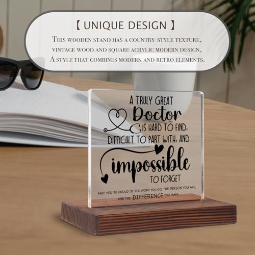 Acrylic Doctor Desk Sign - Unique Office Decor Gift