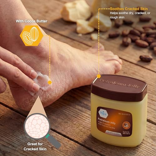 Cocoa Butter Petroleum Jelly - 8 oz Moisturizing Skin Protectant