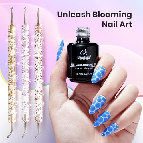 Beetles Multicolor Nail Art Brushes Kit - 31pcs Blooming Gel Set