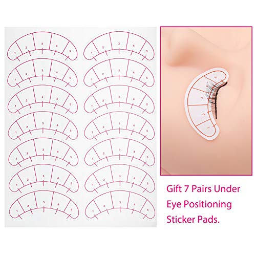 Practice Eyelash Extension Lashes Kit - 25 Pairs for Training & Beginners