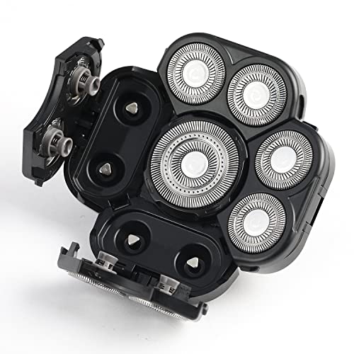 Auruveby 9-Blade Electric Shaver Replacement Head, Waterproof Razor Refill