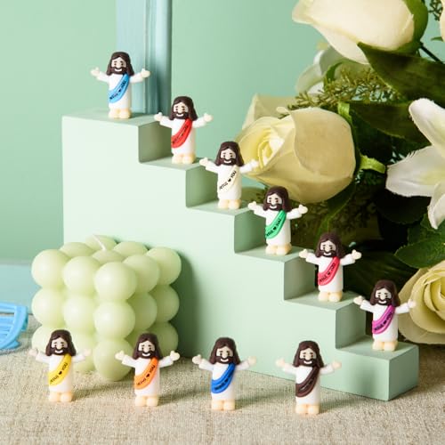 60 Mini Jesus Figurines - Tiny PVC Christ Dolls for Gifts & Events