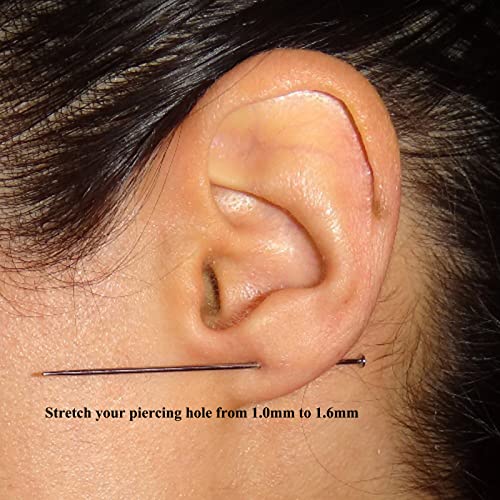 Aumeo G23 Titanium Threadless Nose & Ear Piercing Taper Kit 14G 16G 18G - Straight-16G,18G