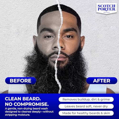 Scotch Porter Moisturizing Beard Wash - Warm Spice & Musk, 4 oz