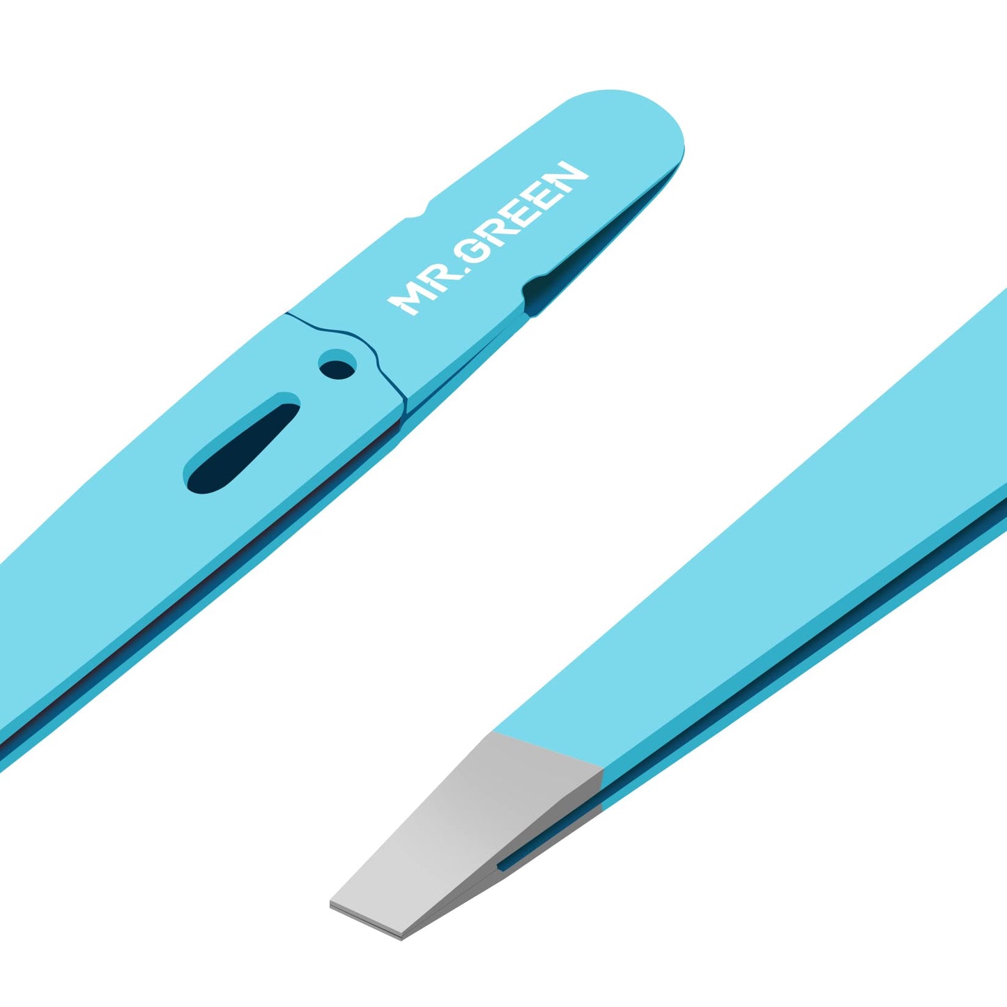 MR.GREEN Eyebrows Tweezers Colorful Beauty Fine Hairs Puller Makeup Tools Stainless Steel Slanted Eye Brow Clips Removal