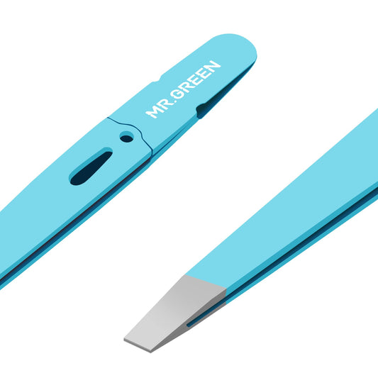 MR.GREEN Eyebrows Tweezers Colorful Beauty Fine Hairs Puller Makeup Tools Stainless Steel Slanted Eye Brow Clips Removal