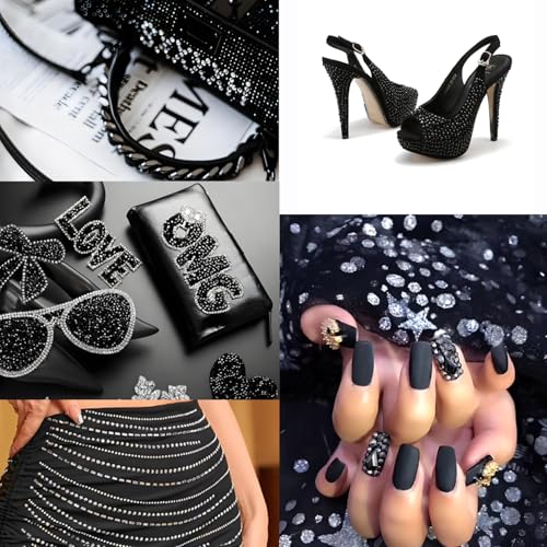 Hotfix Black Rhinestones SS10 - 14400pcs for DIY Crafts