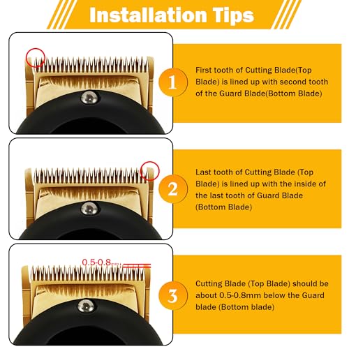 Wahl Clipper 2-Hole Replacement Blade by OwnLifeYF – Fits 5-Star Senior Magic Clip