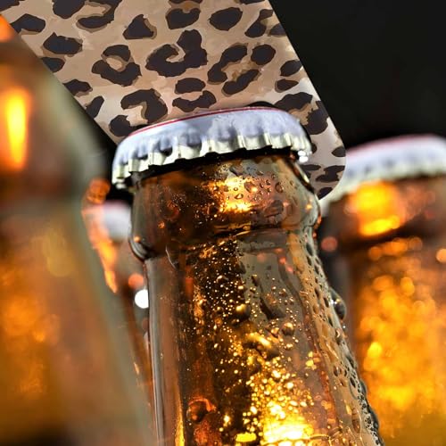 Animal Skin Texture Stainless Steel Bottle Opener Keychain