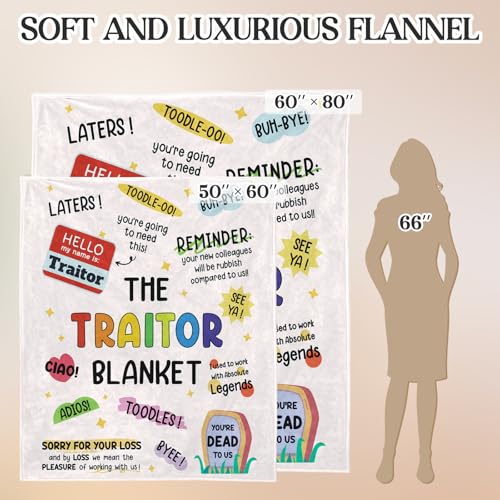 Farewell Gift Blanket for Coworkers - Traitor Blanket 60"x50"