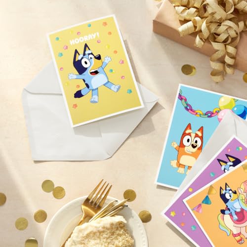 Hallmark Bluey Birthday Cards for Kids - 16-Pack with Envelopes