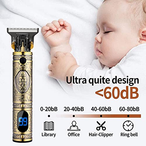 AMULISS Golden Beard Trimmer for Men - Professional Hair Clipper