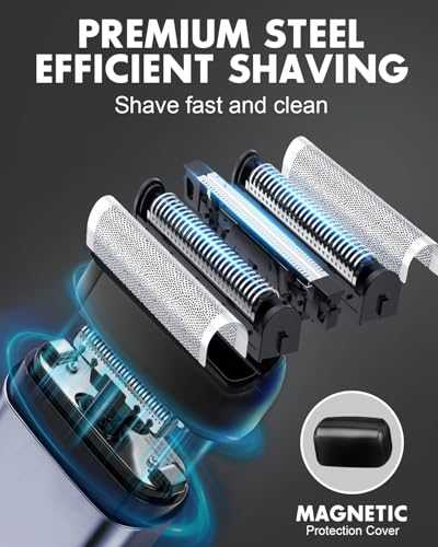 LOBINH Electric Razor for Men - Waterproof Cordless Foil Shaver