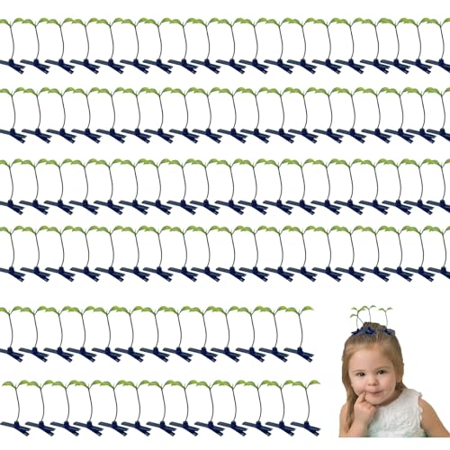 100 Leaf Bean Sprout Hair Clips - Cute Plant Hair Accessories