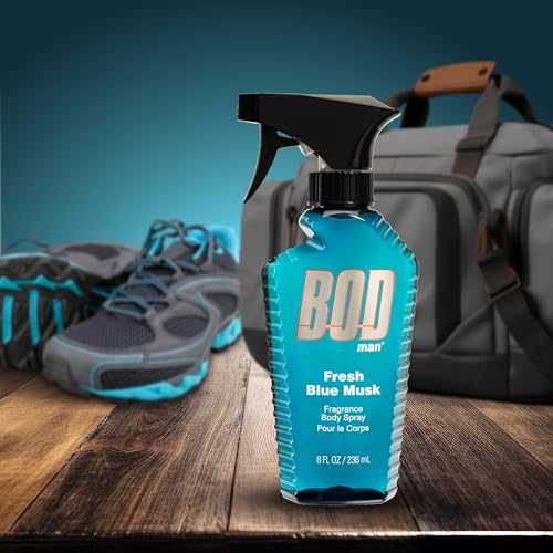 BOD Man Fresh Blue Musk Body Spray - 8 fl oz Invigorating Scent